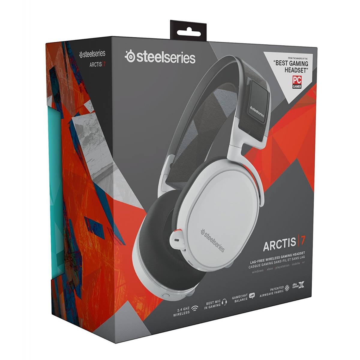 Tai nghe Steelseries Arctis 7 White 7.1 DTS Wireless